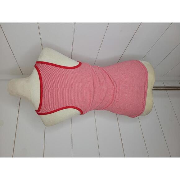 J Crew small red & white stripe tank top - Picture 2 of 4